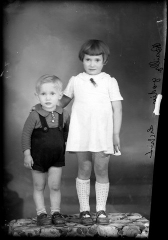 Deux enfants Bailly Godin. Trébief