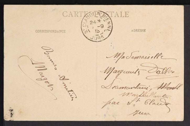 636. – Le Jura Pittoresque – Au Col de la Faucille (Altitude 1323 m.) (L. Michaux, édit., Bellegarde) (1913)