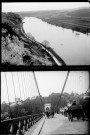 Charrettes sur un pont / Un fleuve