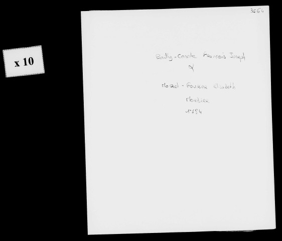 Dossiers instruits en 1784