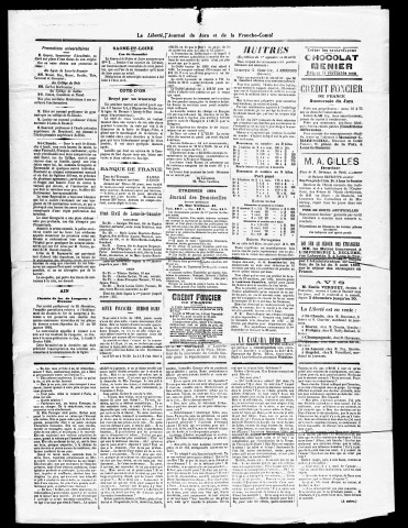 La Liberté du Jura et de la Franche-Comté. 1894.