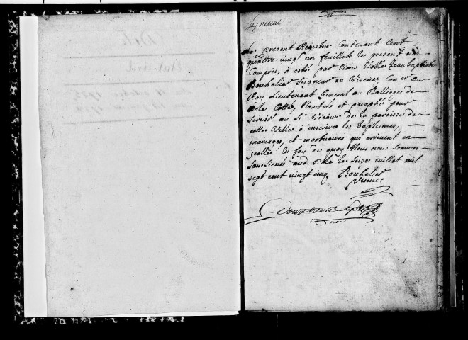 Baptêmes, mariages, sépultures.