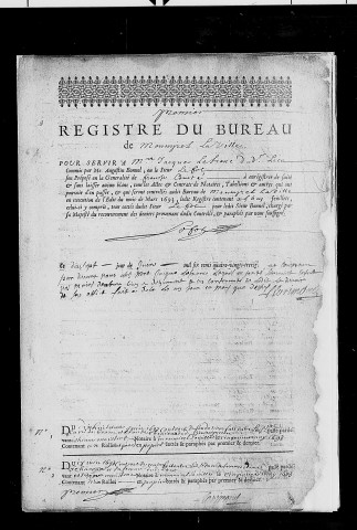 Registre du 18 juin 1693 au 22 juin 1695