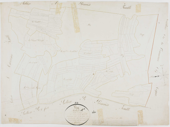 Viry, section A, Prat, feuille 2.géomètre : Renardet