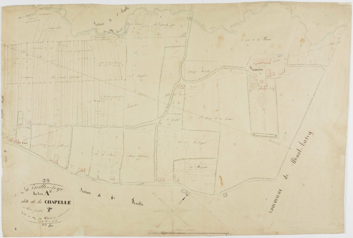 Vieille-Loye (La), section A, la Chapelle, feuille 2.géomètre : Olivier aîné