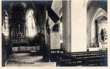 Sirod (Jura). L'intérieur de l'église.
