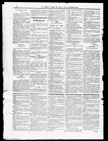 La Liberté du Jura et de la Franche-Comté. 1er semestre 1890.