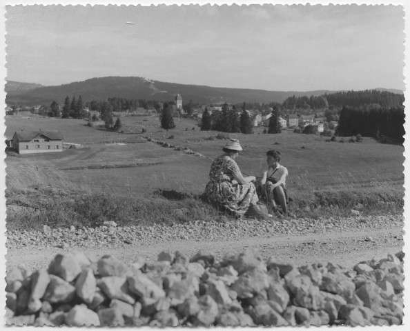 Vue prise de la route du fort des Risoux vers les Rousses.