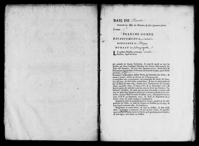 Registre du 13 juillet 1764 au 7 octobre 1765