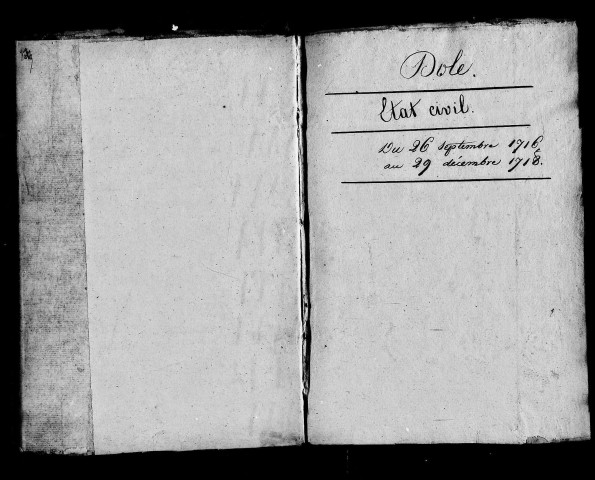 Baptêmes, mariages, sépultures.