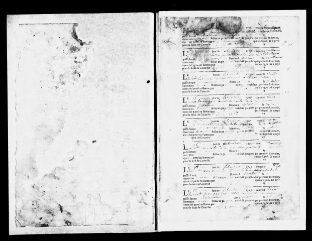 Registre du 15 Février 1709 au 1er Avril 1710