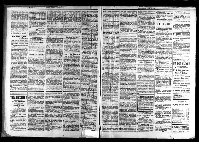 L'Union républicaine du Jura. 1914.
