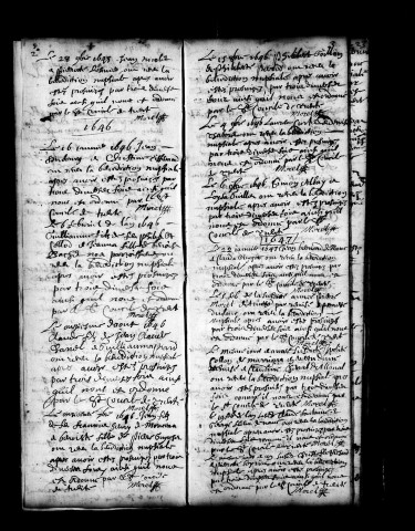 Mariages 27 août 1645-12 novembre 1680.