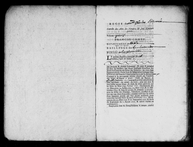 Registre du 30 juin 1727 au 4 décembre 1727
