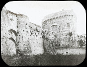 Reproduction d'une vue du château de la duchesse Anne, à Dinan.