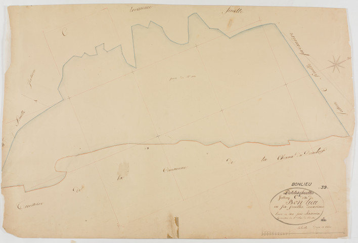 Bonlieu, section C, Bonlieu, feuille 2.géomètre : Jannin