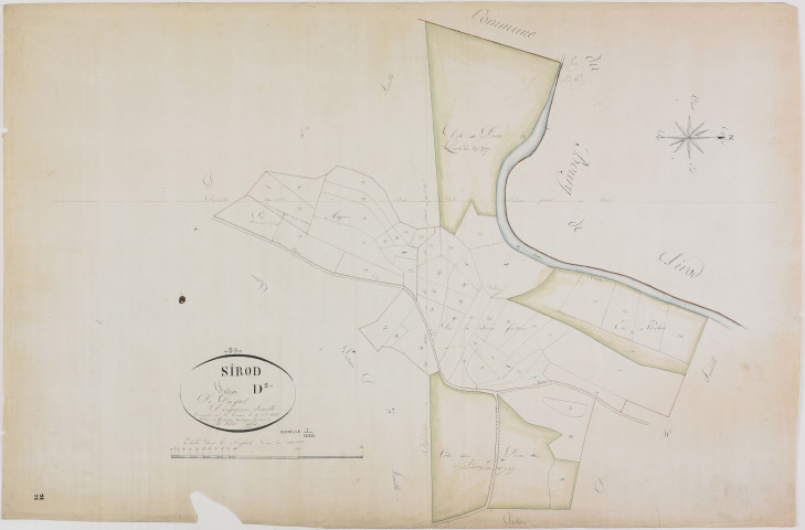 Sirod, section D, Préyat, feuille 5.