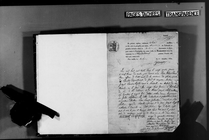 Naissances, mariages, décès, publications de mariage.