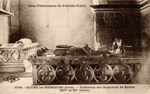 Baume-les-Messieurs. 1516. Les tombeaux des seigneurs de Baume (XIVème et XVème siècles). Besançon établissements G.