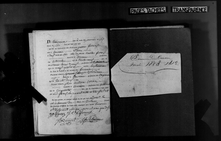 Naissances, mariages, décès, publications de mariage.