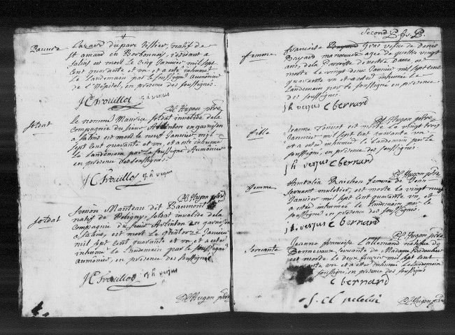 6 janv. 1741-23 sept. 1741. Sépultures des civils et des militaires.