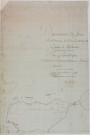 Bletterans, Larnaud et Villevieux, à l'encre, par Fabre. s.d. [1804-1807], Nord-ouest, 65 cm x 97 cm.