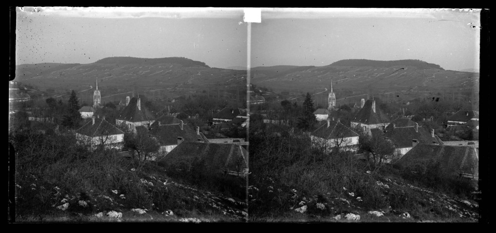 Vue générale sur Port-Lesney.