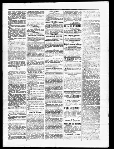 La Liberté du Jura et de la Franche-Comté. 2ème semestre 1907.