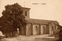 Bornay (Jura). L'église. Chalon-sur-Saône, imprimerie Bourgeois Frères.