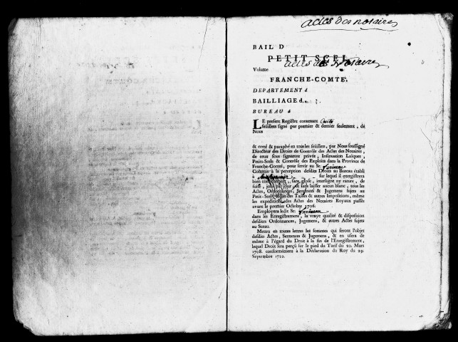 Registre du 1er juin au 7 septembre 1741