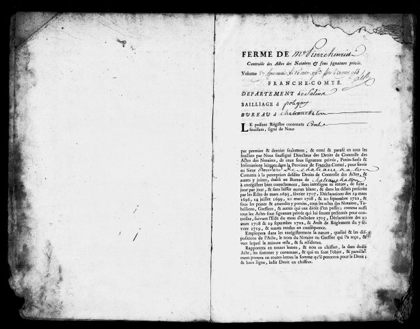 Registre du 16 mars 1763 au 20 mai 1764