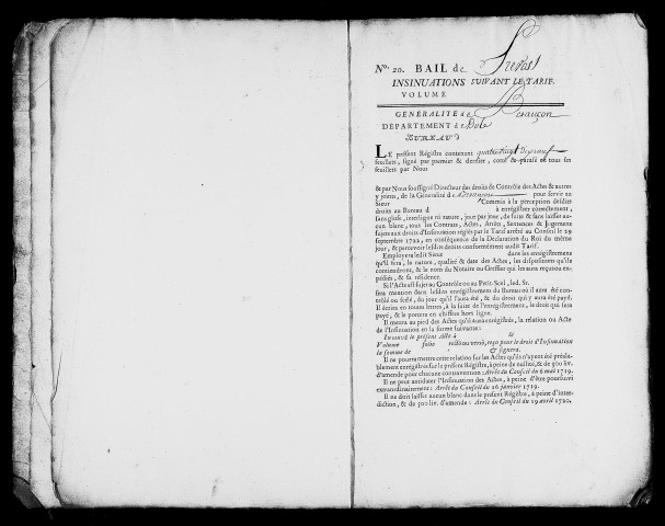 Registre du 8 avril 1768 au 15 janvier 1788