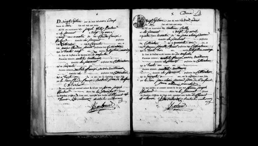 Publications de mariage 1813-1815, 1817-1832 ; naissances, mariages, décès 1813-1832.