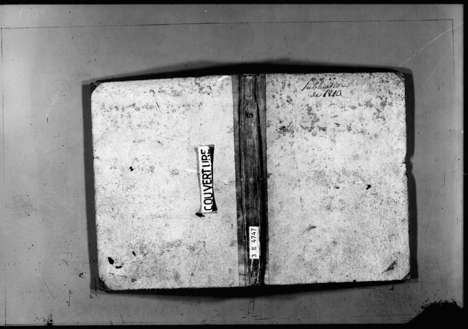 Publications de mariage, 3 janvier-16 mai 1813.