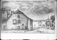 Une maison. La maison Gabillet?, reproduction d'un dessin