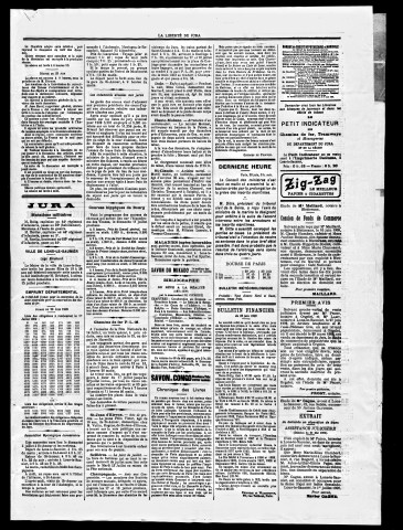 La Liberté du Jura et de la Franche-Comté. 2ème semestre 1909.