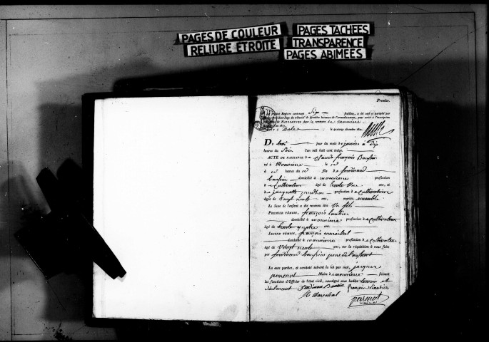 Publications de mariage 1813-1815, 1817-1832 ; naissances, mariages, décès 1813-1832.