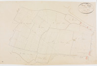 Saint-Aubin, section F, la Borde au Cyr et Borde Rouge, feuille 2. [1825] géomètre : Tabey
