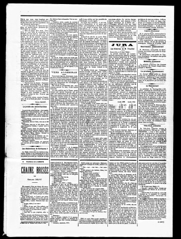 La Liberté du Jura et de la Franche-Comté. 1er semestre 1906.