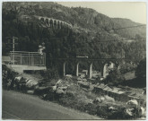 Vue sur les viaducs [et bas de Morez].