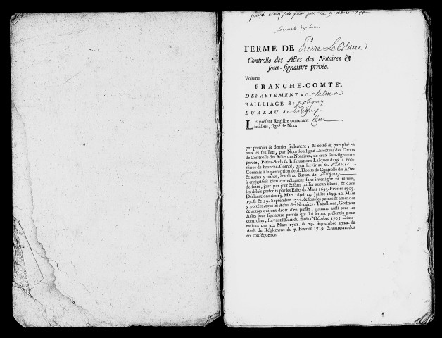 Registre du 28 janvier au 2 août 1745