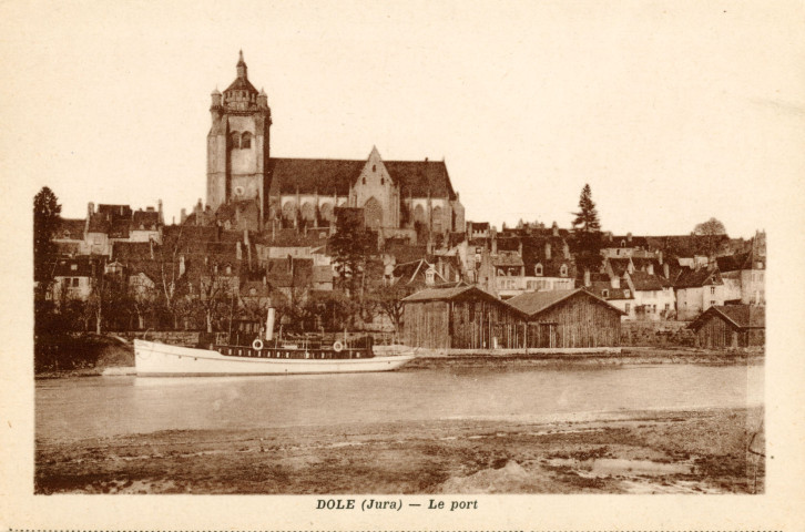 Dole (Jura). Le port. Dole, Karrer.