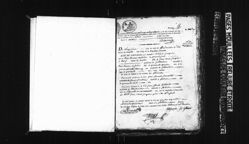 Naissances an XIII-1807.