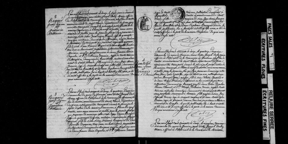 Publications de mariage.