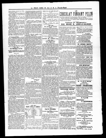 La Liberté du Jura et de la Franche-Comté. 1er semestre 1904.