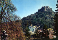 Salins-les-Bains (Jura). 3950013. L'église Saint-Anatoile et le fort Belin vus depuis la promenade des Cordeliers. Z.I. Avenue de Gray Dole, les édition de l'Est, E. Protet.