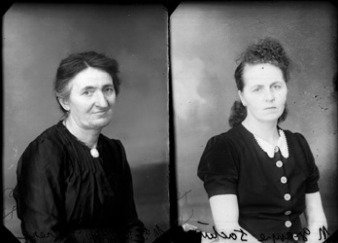 Identités. Grappe, facteur / Mademoiselle Perrin. La Favière