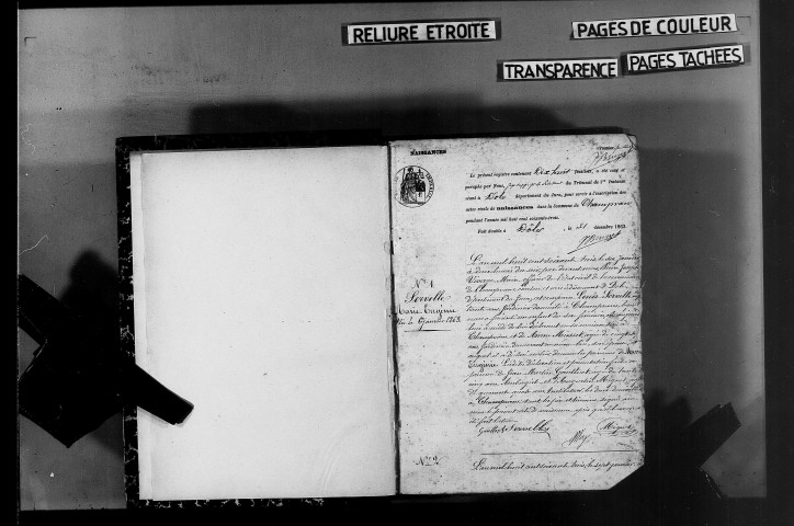 Naissances, mariages, décès, publications de mariage.