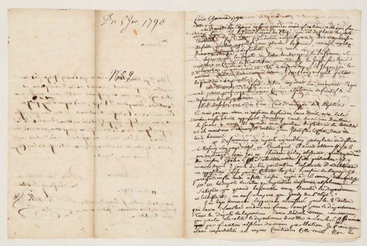 Lettres écrites en 1790.