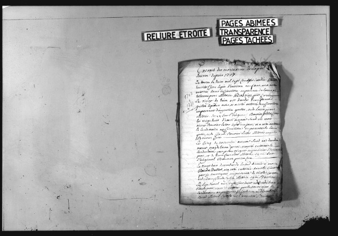 Baptêmes, mariages, sépultures.